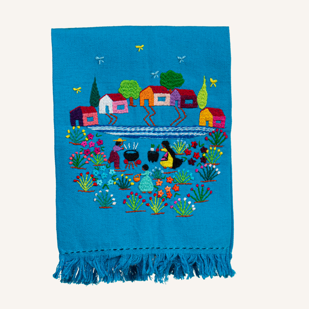 Purepecha Embroidered Towelette