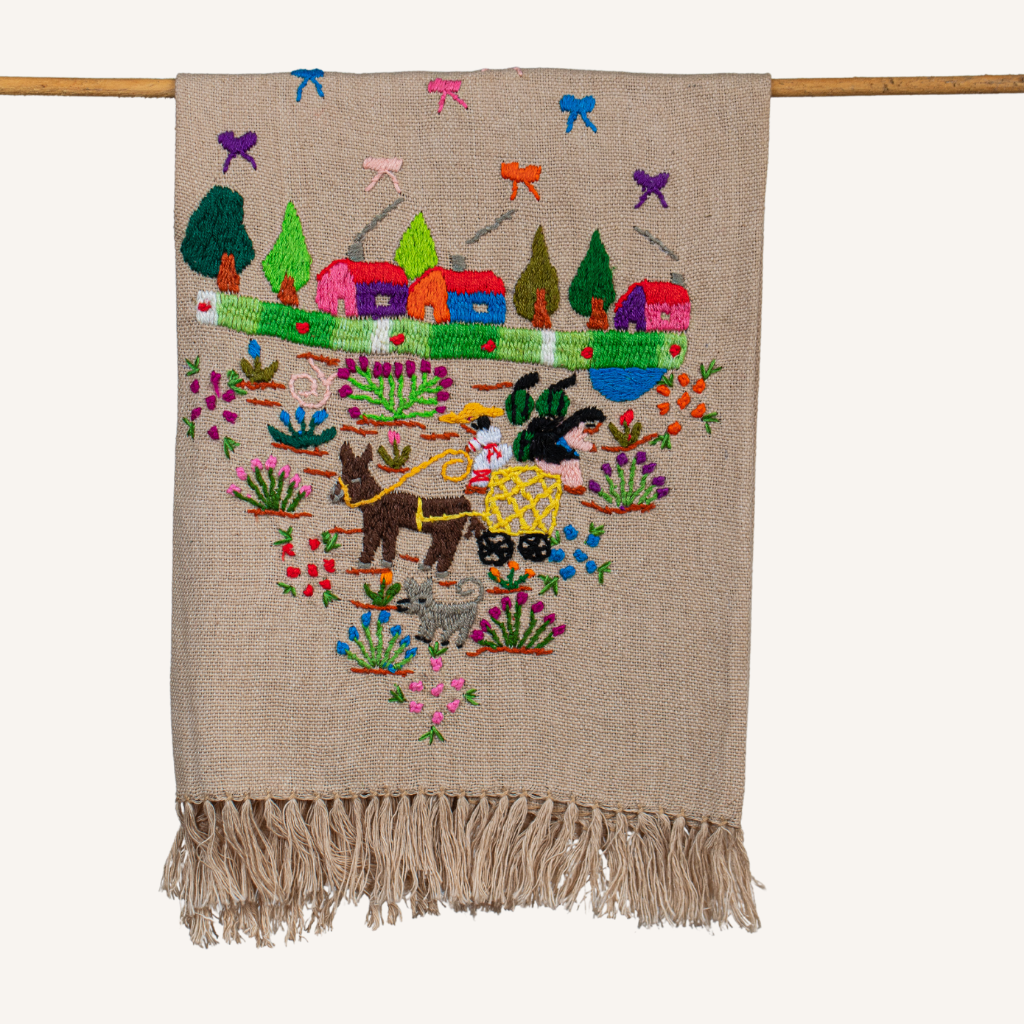 Purepecha Embroidered Towelette