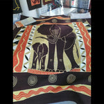 African Batik Wall Art Long