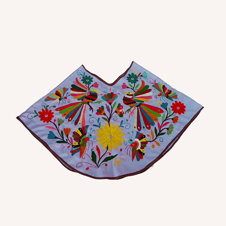 Tenango Embroidered Poncho