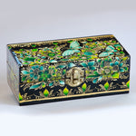 Gold Leaf Wooden Jewelry Box