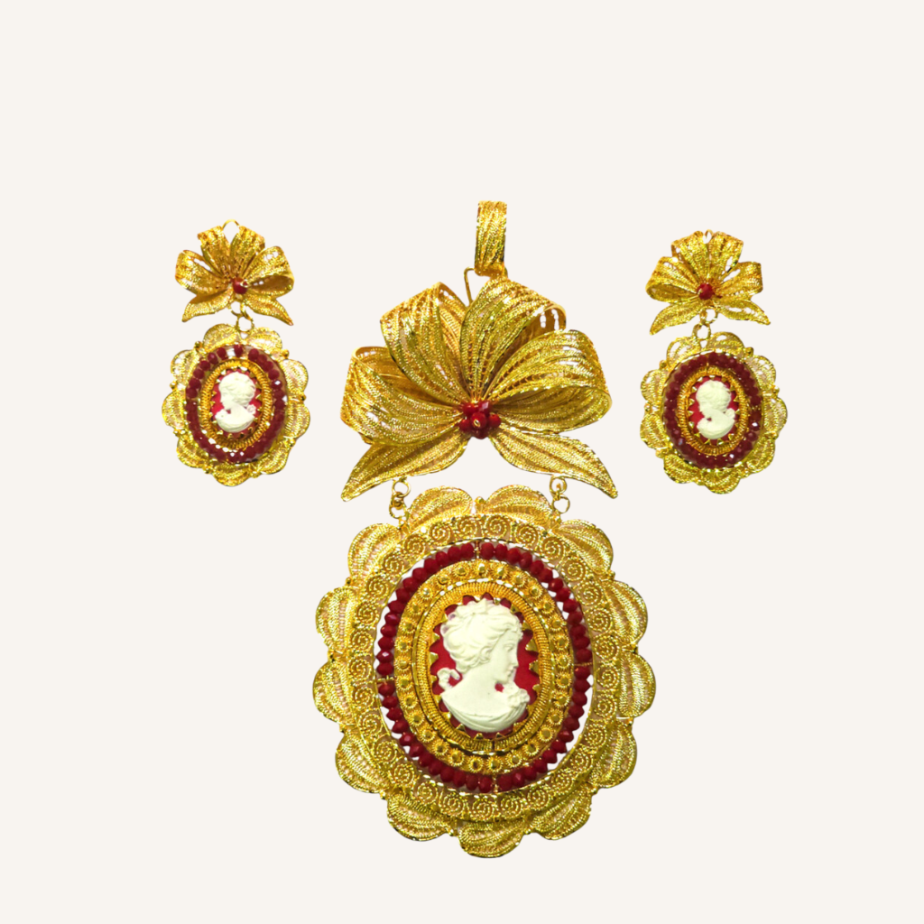 Oaxaca Jewelry Set Camafeo