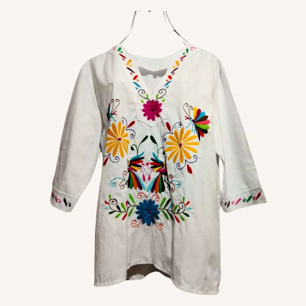 Tenango Embroidered Blouse