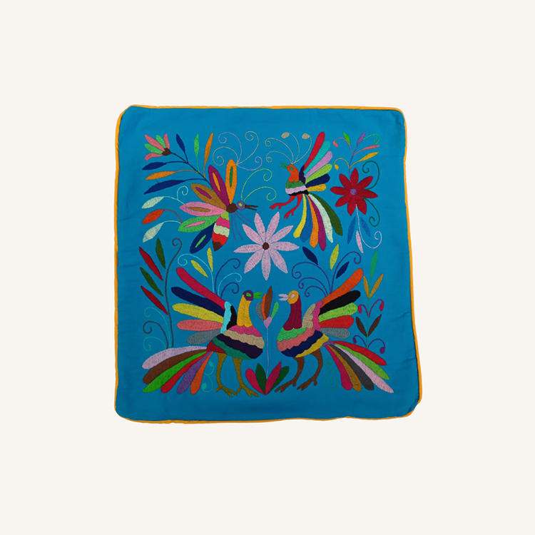 Tenango Embroidered Cushion Cover