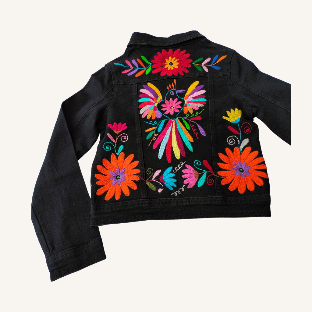 Tenango Embroidered Denim Jacket