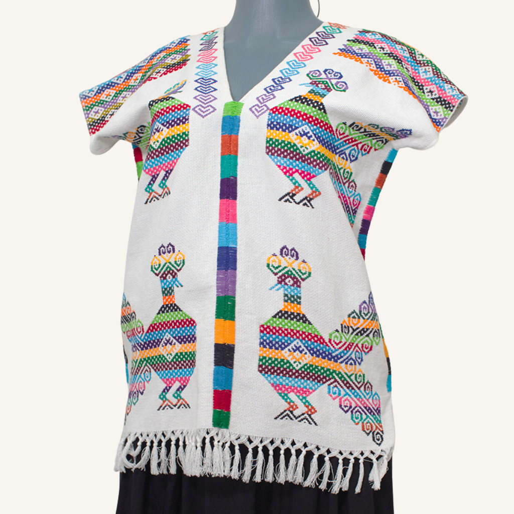 Traditional Oaxaca Embroidery Blouse